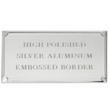 Aluminum Embossed Plate w/Beveled Edge (3 1/8"x1 9/16")